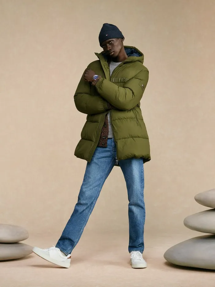 Tommy Hilfiger Th Warm High Loft Filled Parka Olivewood Mens Coats and Jackets Online