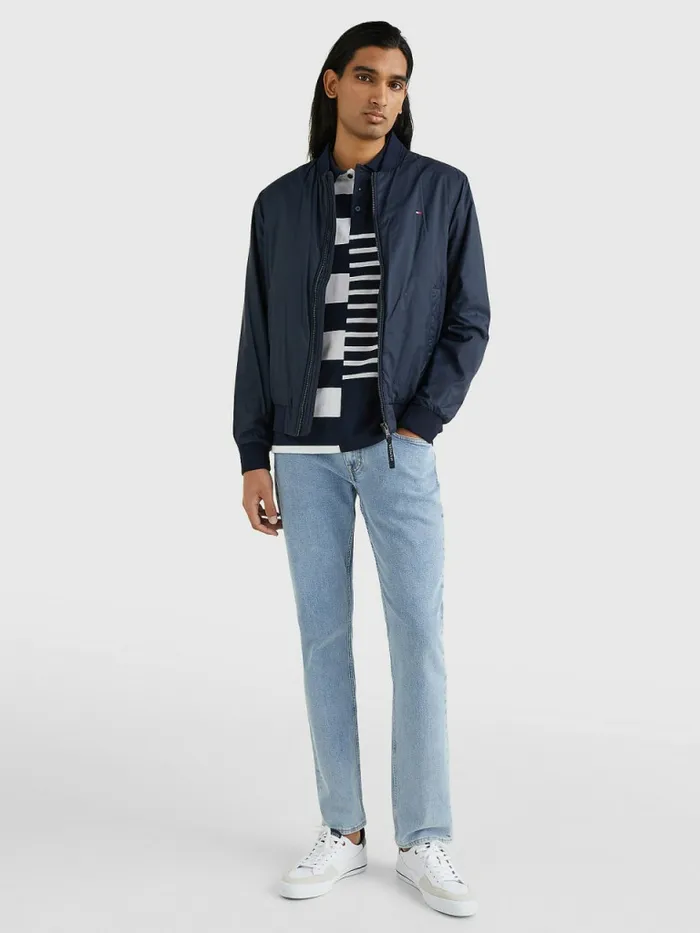 Tommy Hilfiger Th Warm Packable Insulated Bomber Jacket Desert Sky Mens Coats and Jackets Cheap On Sale