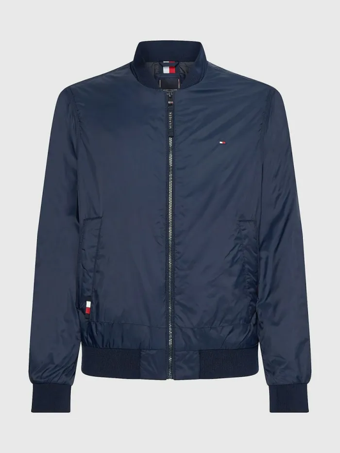 Tommy Hilfiger Th Warm Packable Insulated Bomber Jacket Desert Sky Mens Coats and Jackets Cheap On Sale