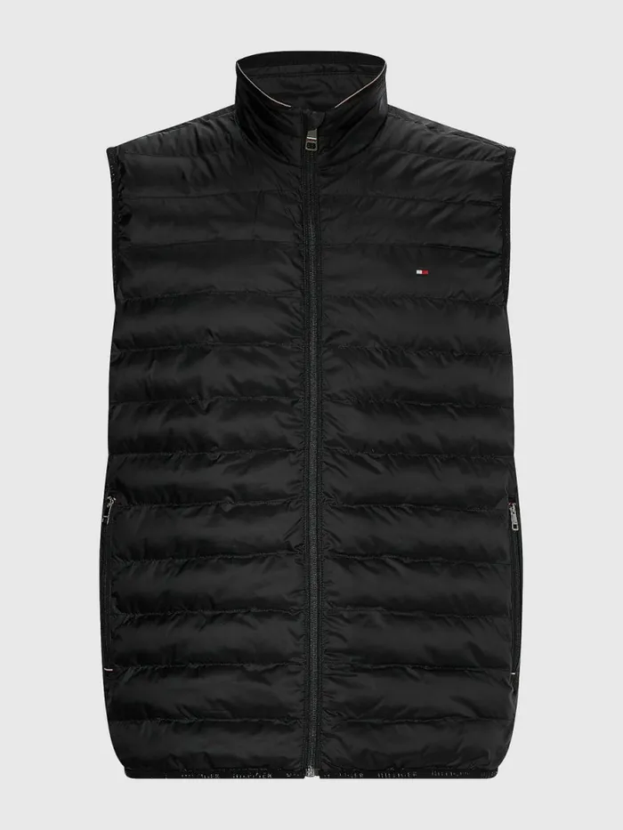 Tommy Hilfiger Th Warm Packable Padded Gilet Black Mens Coats and Jackets For Sale