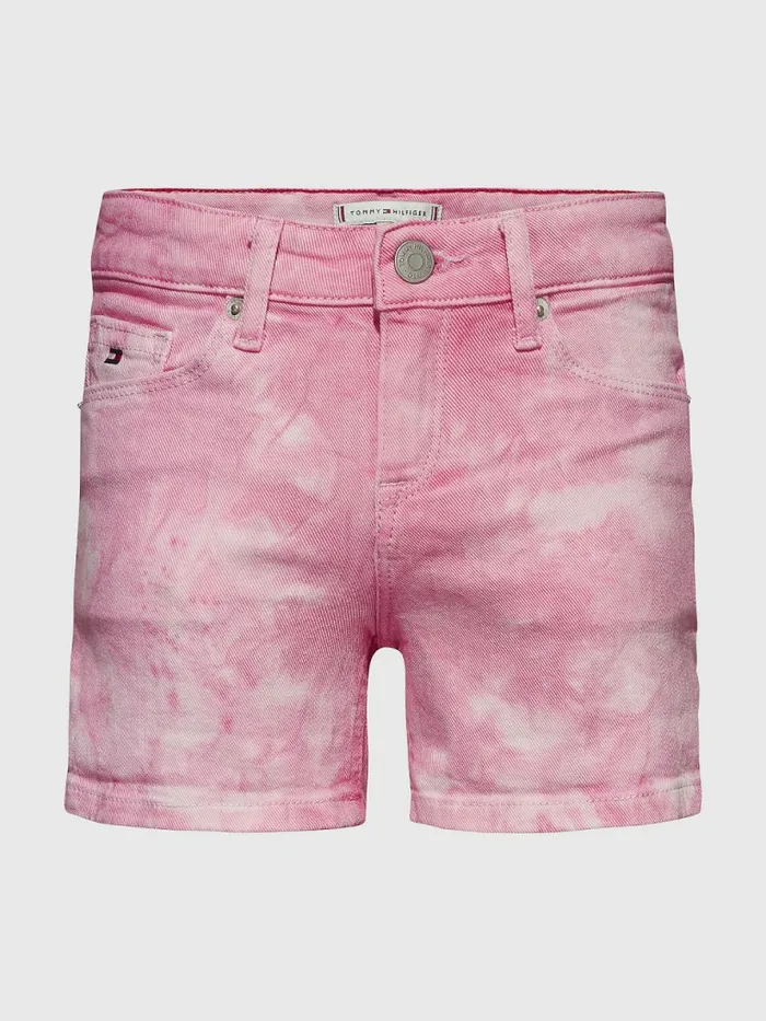 Tommy Hilfiger TieDye Denim Shorts Denim Color Girls Trousers Shorts and Skirts For Sale Tommy Hilfiger TieDye Denim Shorts Denim Color Girls Trousers Shorts and Skirts For Sale