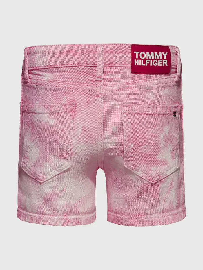 Tommy Hilfiger TieDye Denim Shorts Denim Color Girls Trousers Shorts and Skirts For Sale