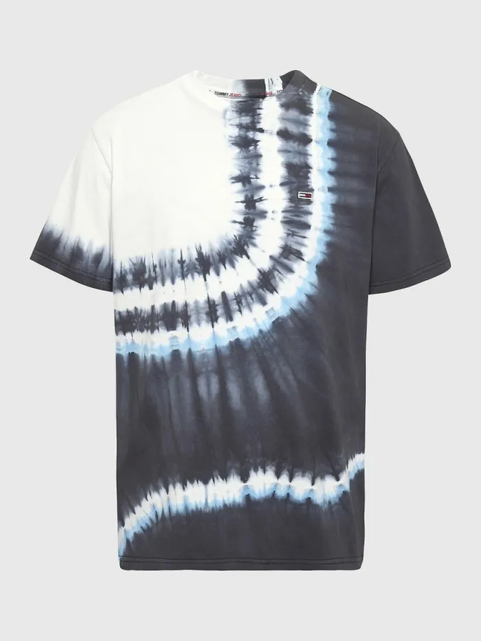Tommy Hilfiger Tie Dye Organic Cotton TShirt Tie Dye Mix Mens TShirts Casaul