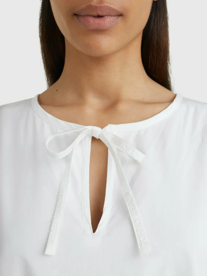 Tommy Hilfiger Tiered Kaftan Dress White Womens Dresses and Jumpsuits Casaul