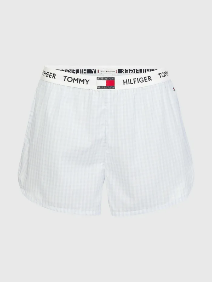 Tommy Hilfiger Tommy 85 Logo Waistband Shorts Gingham Womens Lounge and Nightwear Gift Ideas