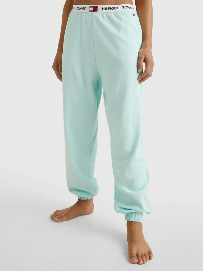 Tommy Hilfiger Tommy 85 Pastel Sweatpants Aqua Glow Womens Trousers Sale