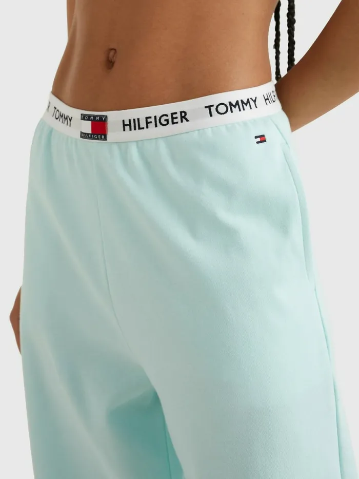 Tommy Hilfiger Tommy 85 Pastel Sweatpants Aqua Glow Womens Trousers Sale
