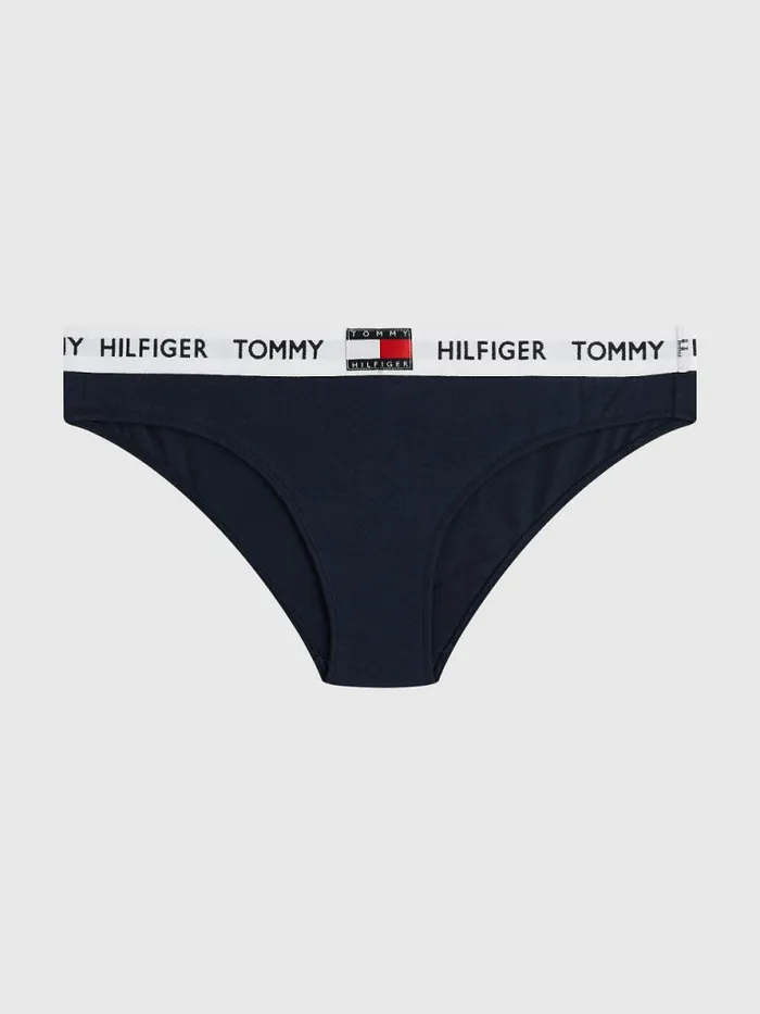 Tommy Hilfiger Tommy 85 Stretch Cotton Logo Briefs Navy Blazer Womens Essentials