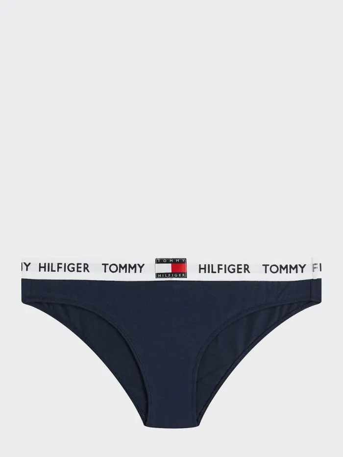 Tommy Hilfiger Tommy 85 Stretch Cotton Logo Briefs Navy Blazer Womens Essentials