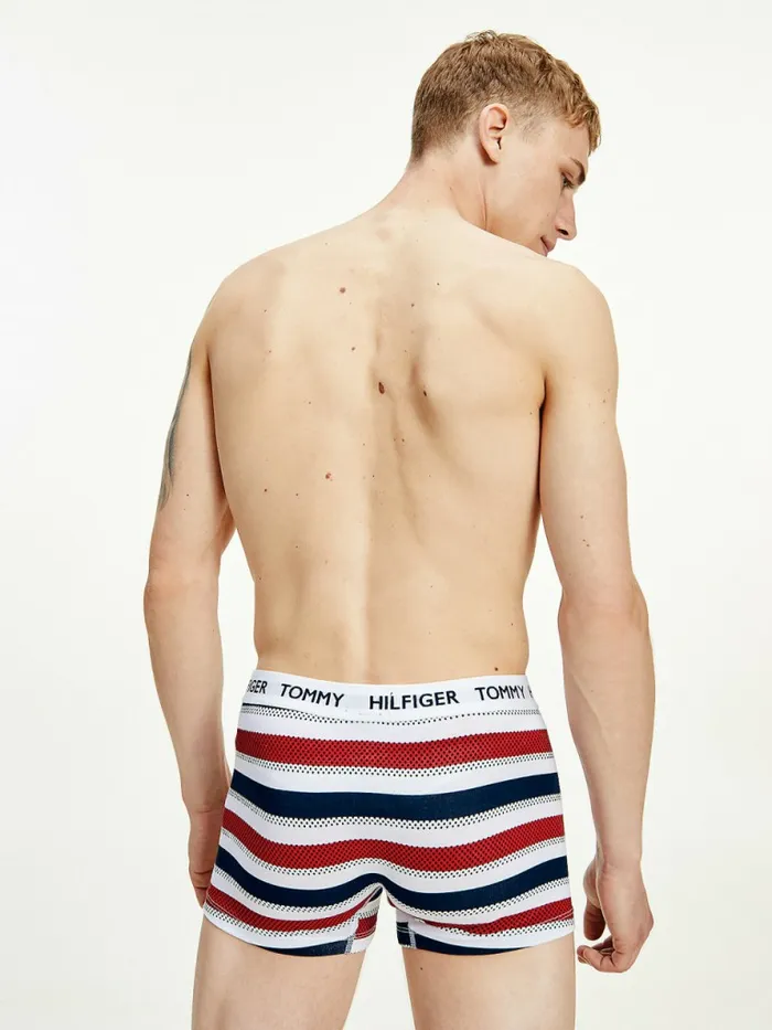 Tommy Hilfiger Tommy 85 Stretch Cotton Logo Trunks Dot Stripe Mens Underwear Gift for Friend