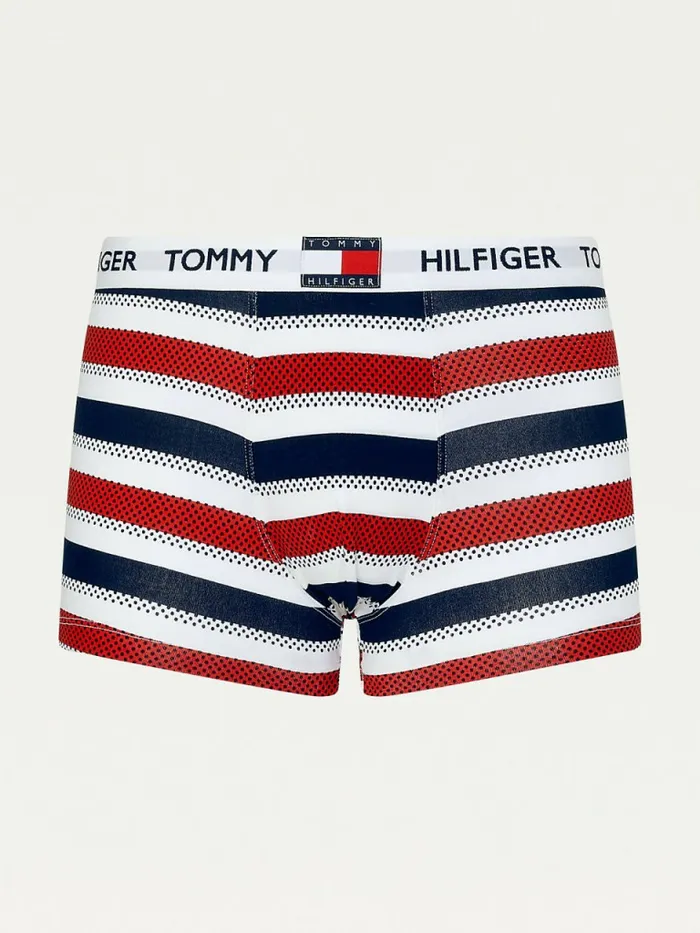 Tommy Hilfiger Tommy 85 Stretch Cotton Logo Trunks Dot Stripe Mens Underwear Gift for Friend