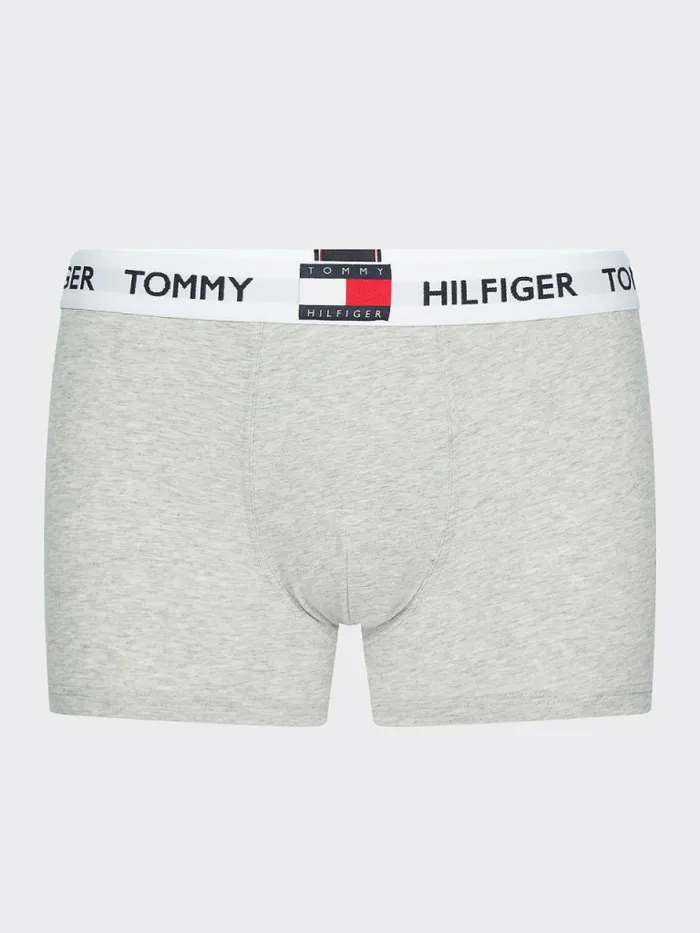 Tommy Hilfiger Tommy 85 Stretch Cotton Logo Trunks Light Grey Heather Mens Underwear Near Me