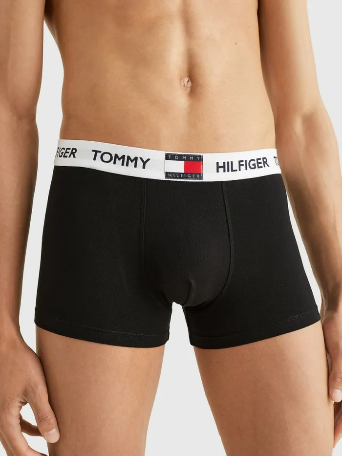 Tommy Hilfiger Tommy 85 Stretch Cotton Logo Trunks Pvh Black Mens Underwear Cheap On Sale Tommy Hilfiger Tommy 85 Stretch Cotton Logo Trunks Pvh Black Mens Underwear Cheap On Sale