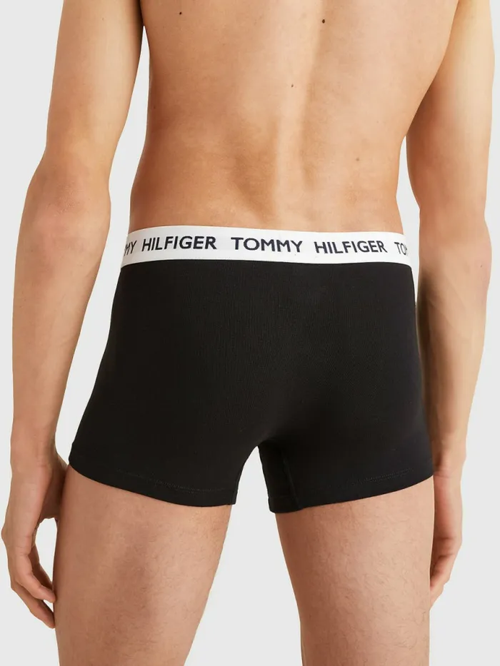Tommy Hilfiger Tommy 85 Stretch Cotton Logo Trunks Pvh Black Mens Underwear Cheap On Sale