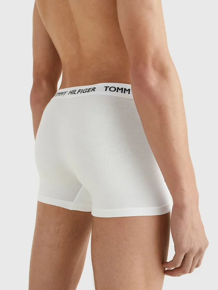Tommy Hilfiger Tommy 85 Stretch Cotton Logo Trunks Pvh Classic White Mens Underwear Sale