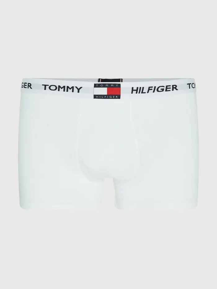 Tommy Hilfiger Tommy 85 Stretch Cotton Logo Trunks Pvh Classic White Mens Underwear Sale