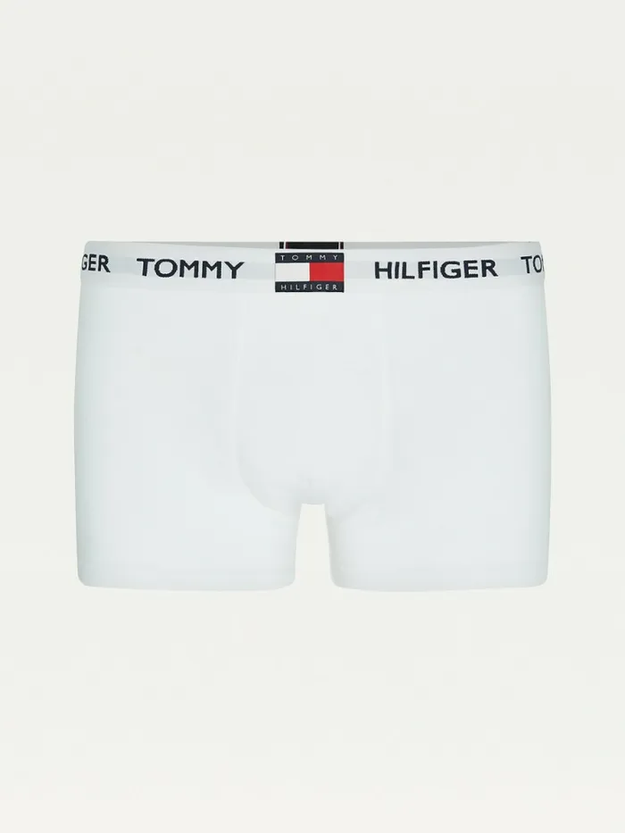 Tommy Hilfiger Tommy 85 Stretch Cotton Logo Trunks Pvh Classic White Mens Underwear Sale