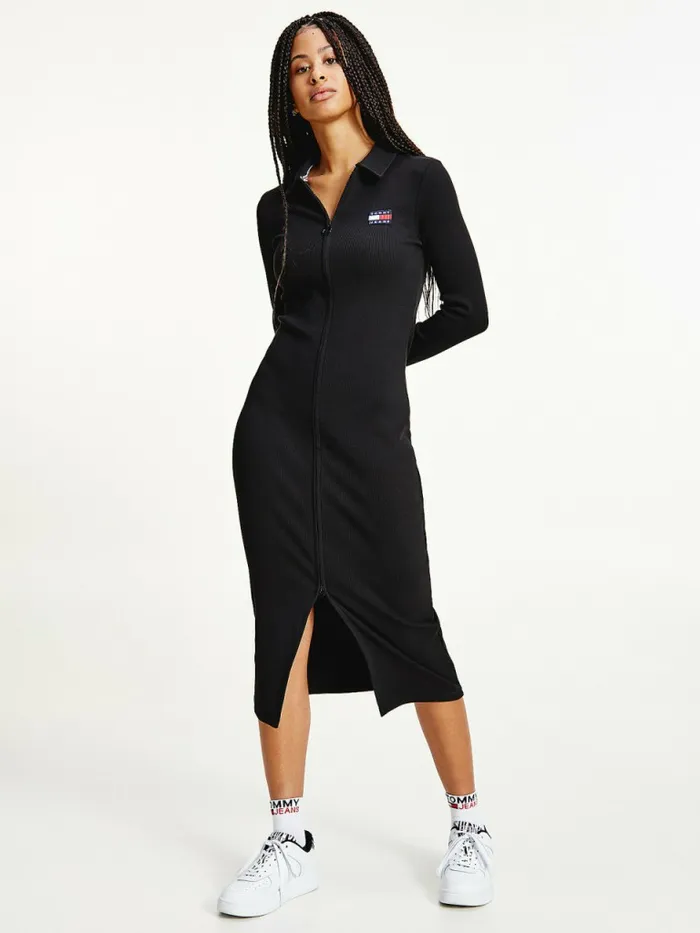 Tommy Hilfiger Tommy Badge Organic Cotton Polo Dress Black Womens Dresses and Jumpsuits Near Me Tommy Hilfiger Tommy Badge Organic Cotton Polo Dress Black Womens Dresses and Jumpsuits Near Me