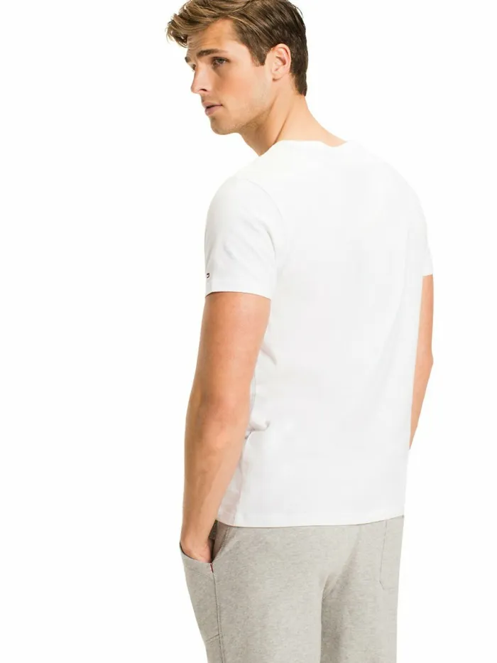 Tommy Hilfiger Tommy Hilfiger Logo TShirt White Mens Essentials