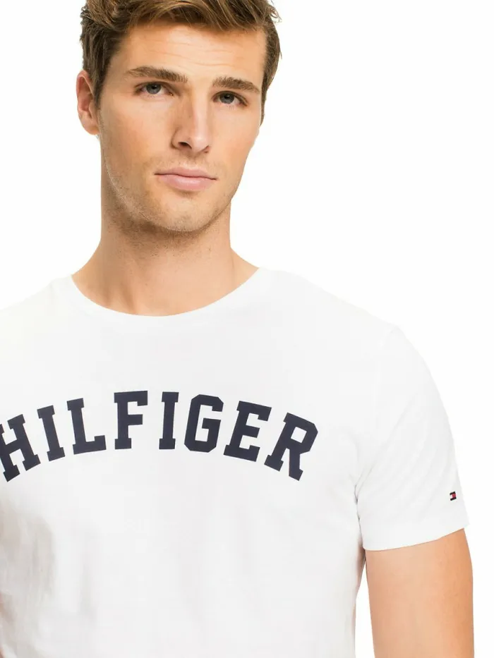 Tommy Hilfiger Tommy Hilfiger Logo TShirt White Mens Essentials
