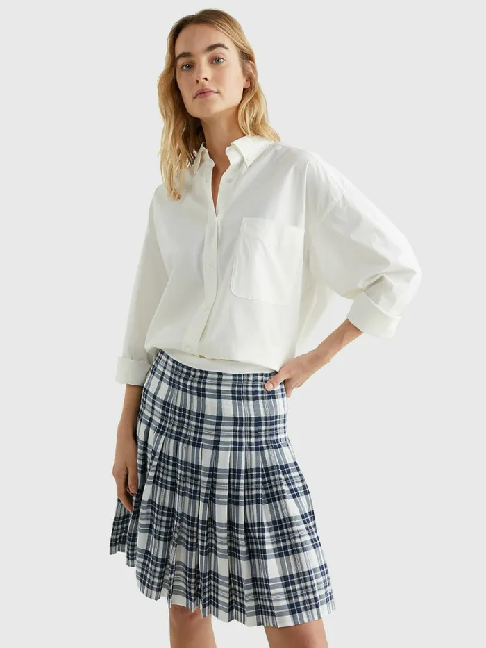 Tommy Hilfiger Tommy Icons Crest Boyfriend Shirt Ecru Womens Shirts and Blouses Popular Tommy Hilfiger Tommy Icons Crest Boyfriend Shirt Ecru Womens Shirts and Blouses Popular