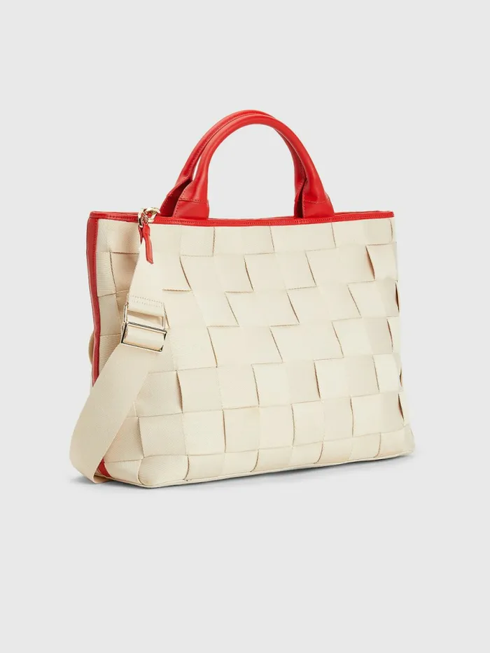 Tommy Hilfiger Tommy Icons Crest Canvas Tote Crest Womens Bags Sale