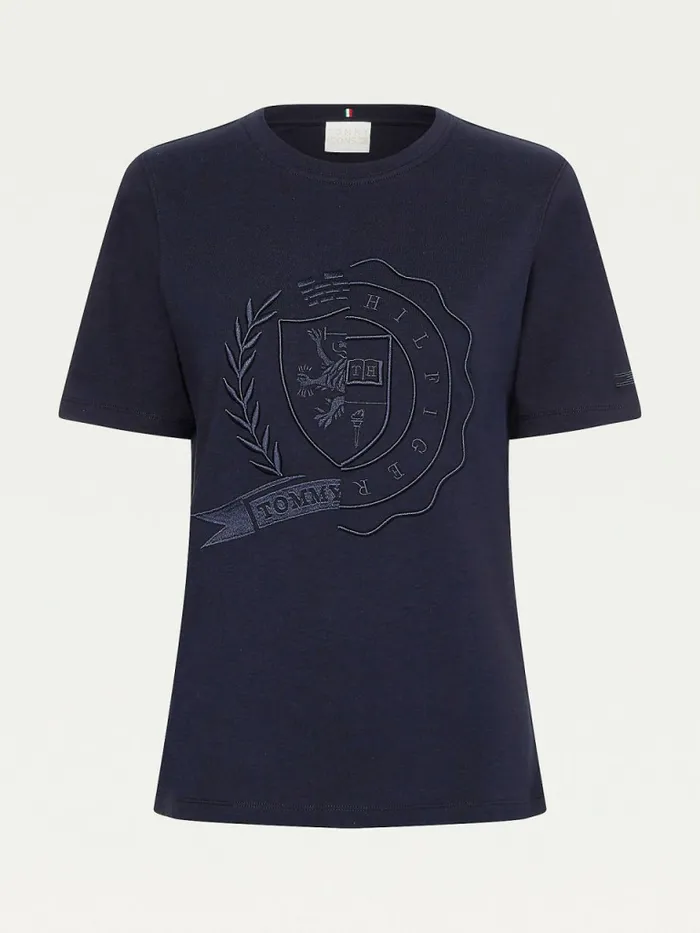 Tommy Hilfiger Tommy Icons Organic Cotton TShirt Desert Sky Womens TShirts Fashion