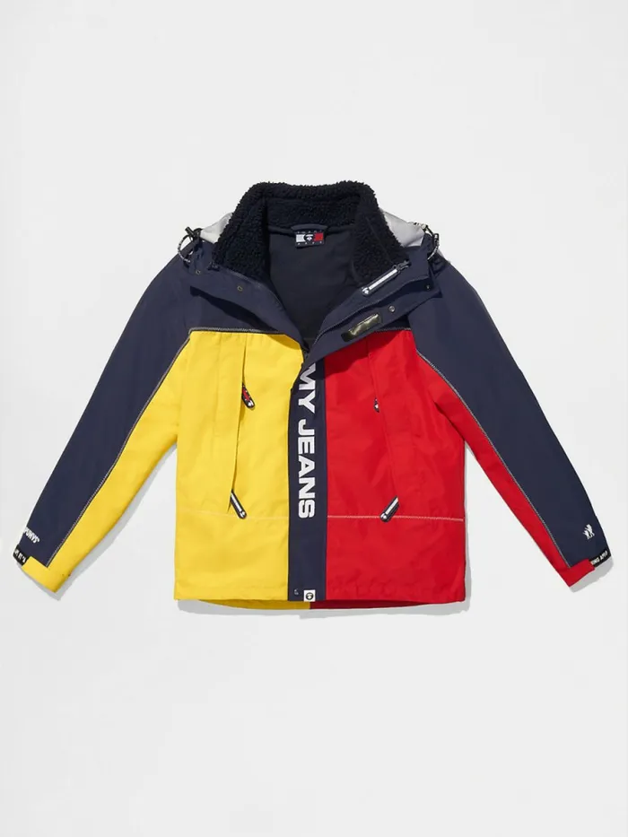 Tommy Hilfiger Tommy X Aape 2In1 Jacket PeacoatCheck Womens Coats and Jackets Near Me Tommy Hilfiger Tommy X Aape 2In1 Jacket PeacoatCheck Womens Coats and Jackets Near Me
