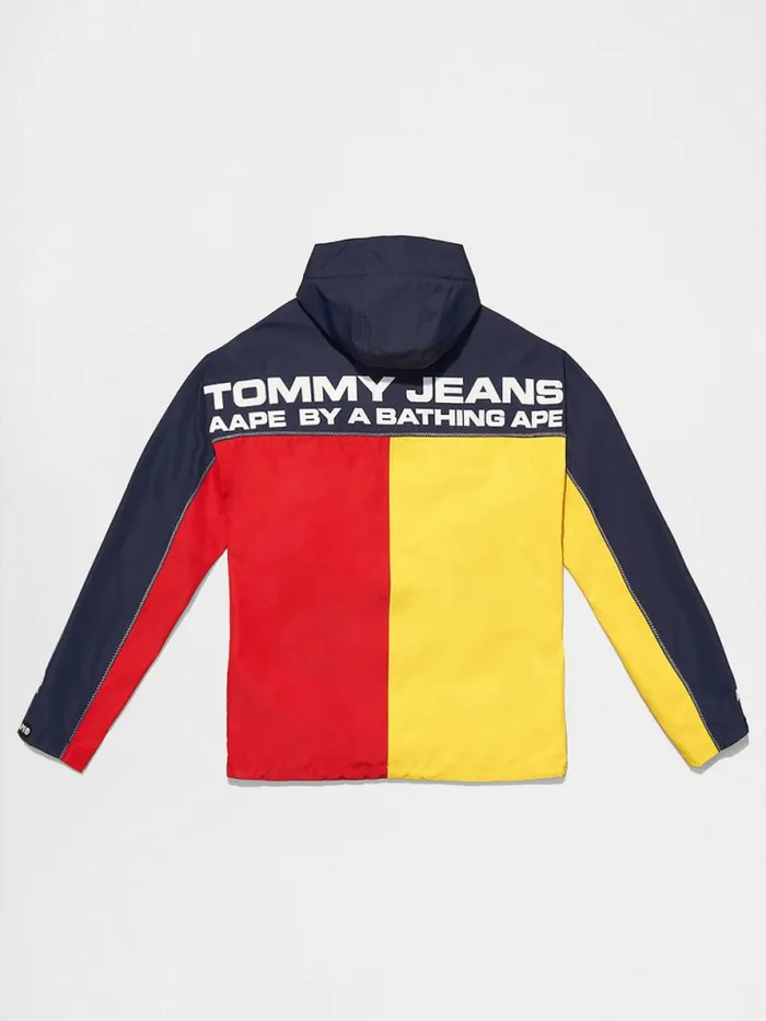Tommy Hilfiger Tommy X Aape 2In1 Jacket PeacoatCheck Womens Coats and Jackets Near Me