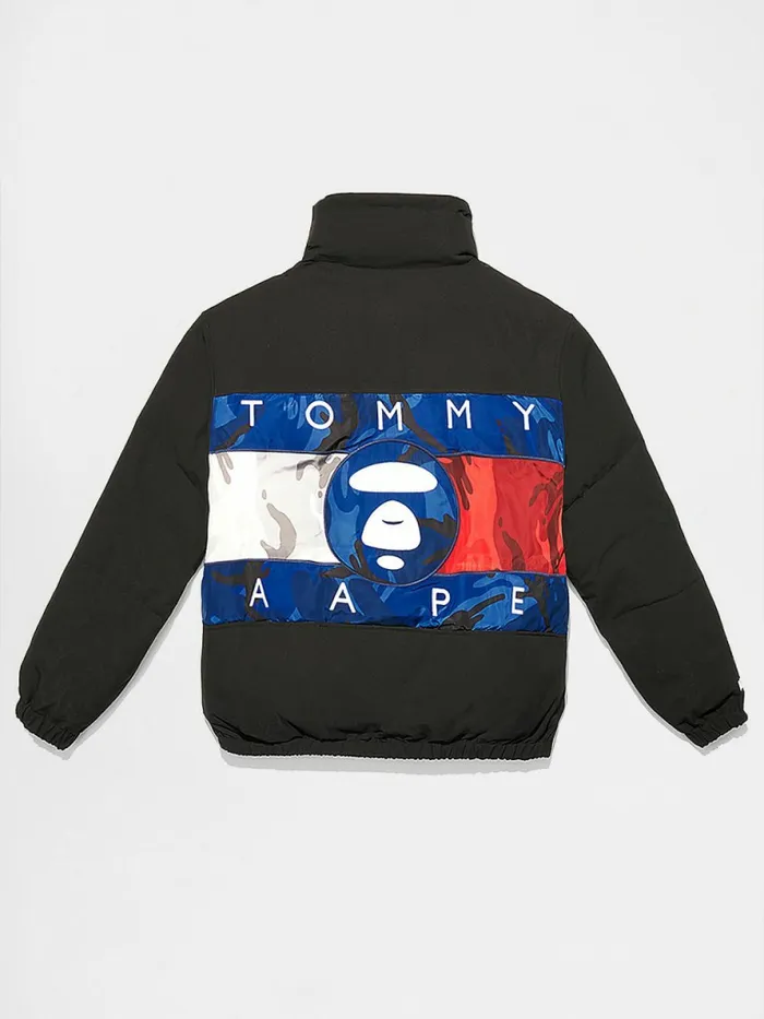 Tommy Hilfiger Tommy X Aape Exclusive Puffer Jacket Black Womens Coats and Jackets Gift Ideas