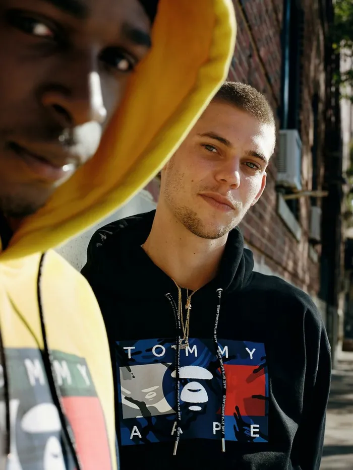Tommy Hilfiger Tommy X Aape Hoody Black Mens Sweatshirts and Hoodies For Sale