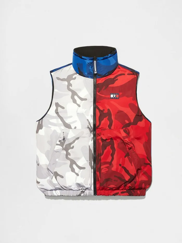 Tommy Hilfiger Tommy X Aape Reversible Vest Black Mens Coats and Jackets Cheap On Sale Tommy Hilfiger Tommy X Aape Reversible Vest Black Mens Coats and Jackets Cheap On Sale