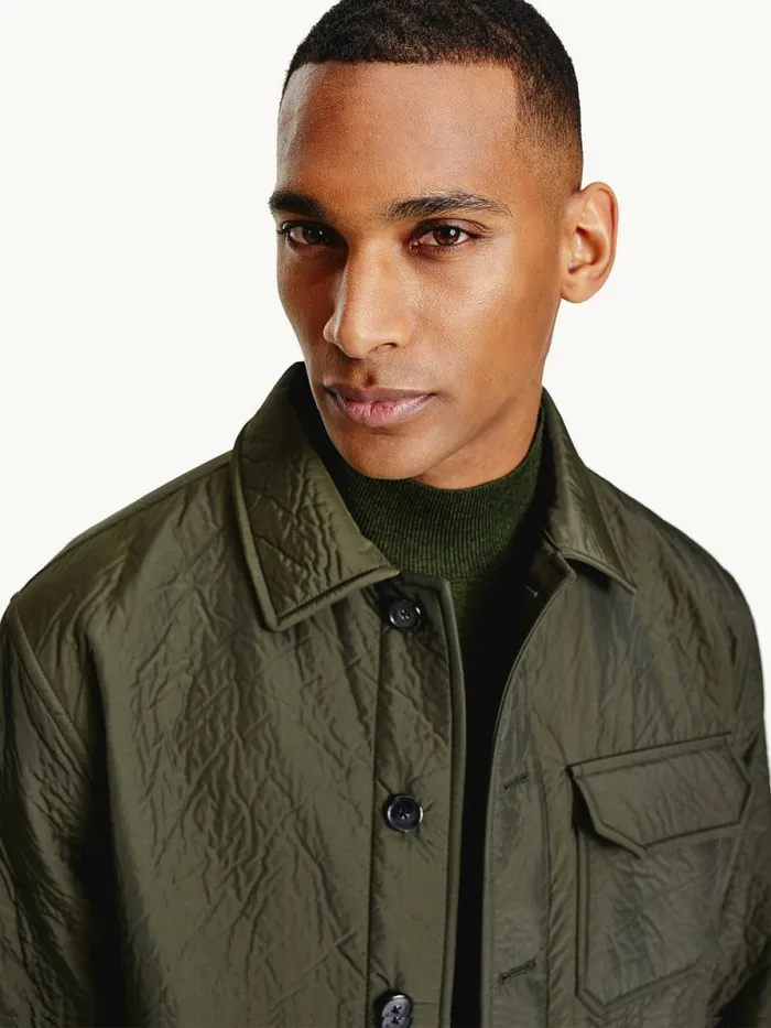 Tommy Hilfiger Tommy X Lardini Shirt Jacket Green Mens Coats and Jackets Sale