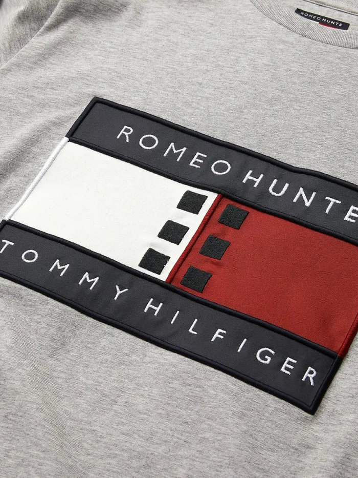 Tommy Hilfiger Tommyxromeo DualGender TShirt Grey Heather Womens TShirts On Sale