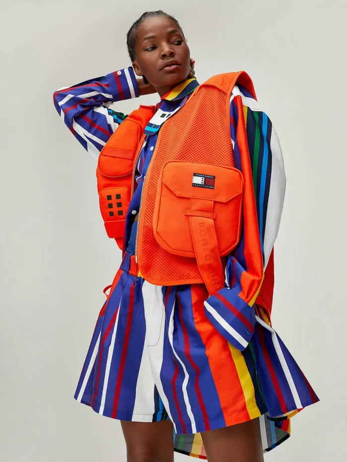 Tommy Hilfiger Tommyxromeo DualGender Utility Vest Daring Orange Mens Coats and Jackets Gift Ideas Tommy Hilfiger Tommyxromeo DualGender Utility Vest Daring Orange Mens Coats and Jackets Gift Ideas