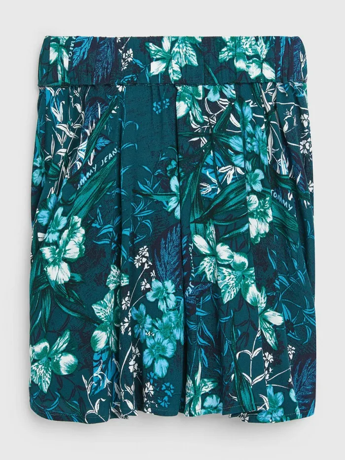 Tommy Hilfiger Tropical Floral Skirt Green Tropical Flower Girls Trousers Shorts and Skirts Casaul