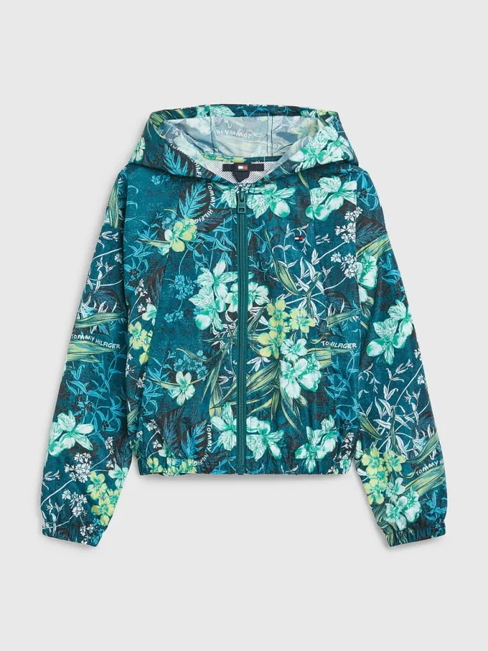 Tommy Hilfiger Tropical Print Chicago Windbreaker Green Tropical Flower Girls Coats and Jackets Fashion Tommy Hilfiger Tropical Print Chicago Windbreaker Green Tropical Flower Girls Coats and Jackets Fashion