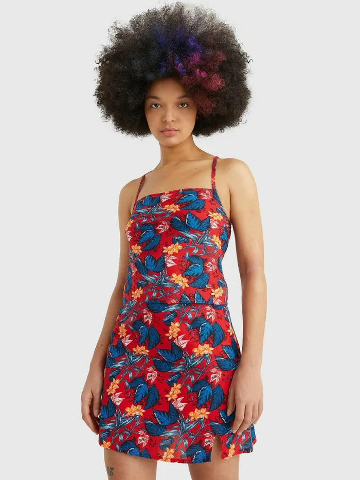 Tommy Hilfiger Tropical Print TieBack Camisole Tropical Leaf Print Womens Shirts and Blouses For Sale Tommy Hilfiger Tropical Print TieBack Camisole Tropical Leaf Print Womens Shirts and Blouses For Sale