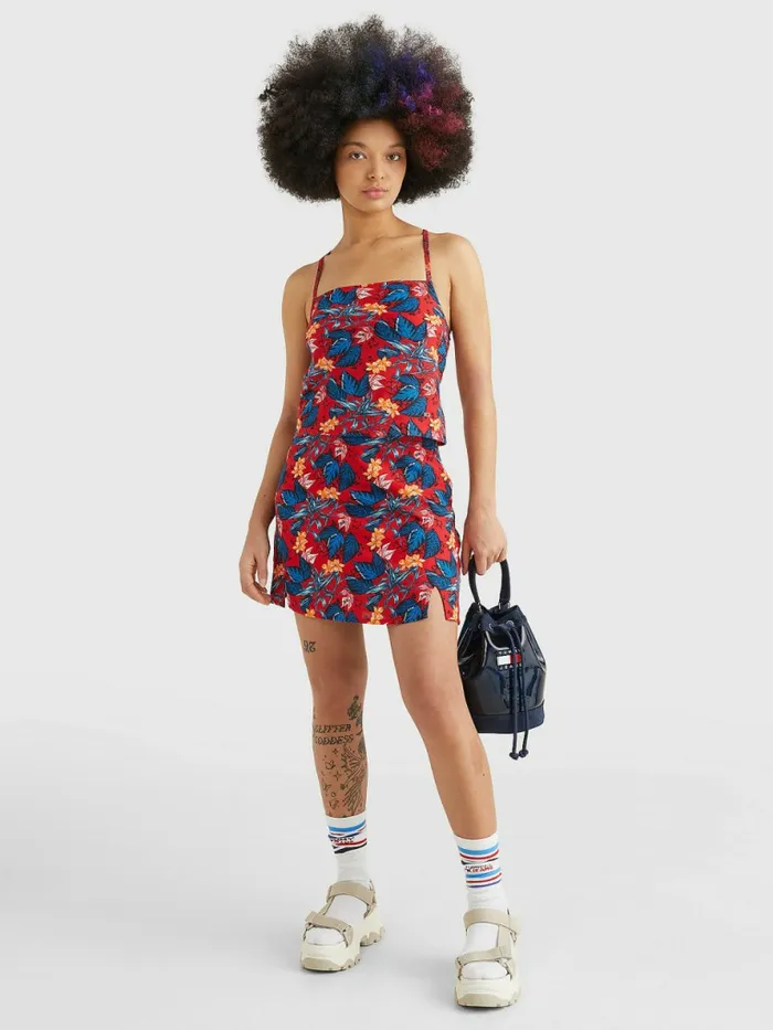 Tommy Hilfiger Tropical Print TieBack Camisole Tropical Leaf Print Womens Shirts and Blouses For Sale