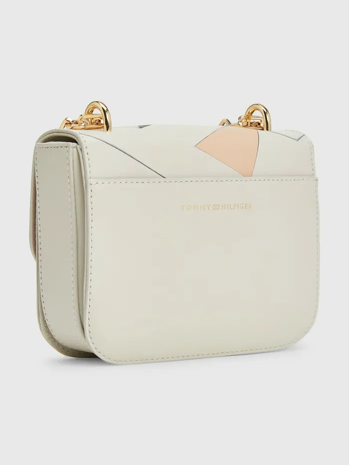 Tommy Hilfiger Turn Lock Small Leather Crossover Bag Corporate Intarsia Womens Bags Cheap On Sale