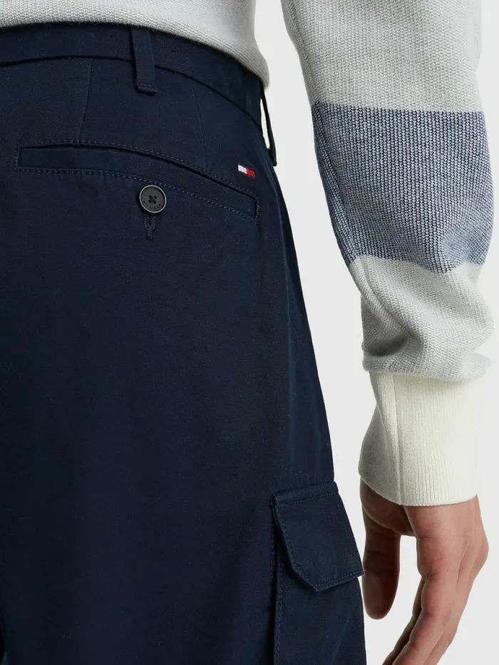 Tommy Hilfiger Twill Cargo Shorts Desert Sky Mens Shorts Fashion