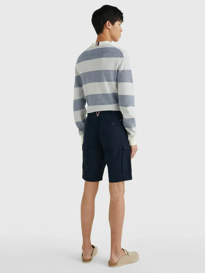 Tommy Hilfiger Twill Cargo Shorts Desert Sky Mens Shorts Fashion