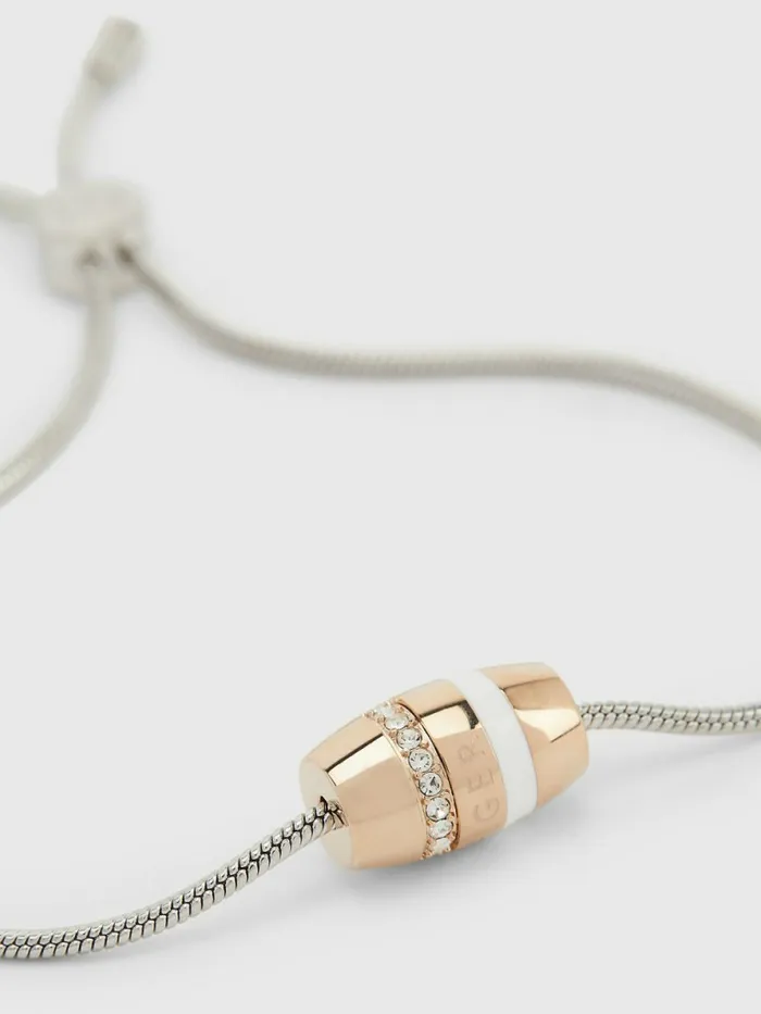 Tommy Hilfiger TwoTone CrystalEmbellished Bracelet Carnation Gold Womens Jewellery