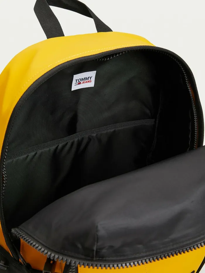 Tommy Hilfiger Urban Tommy Badge Backpack Prairie Yellow Mens Bags Popular