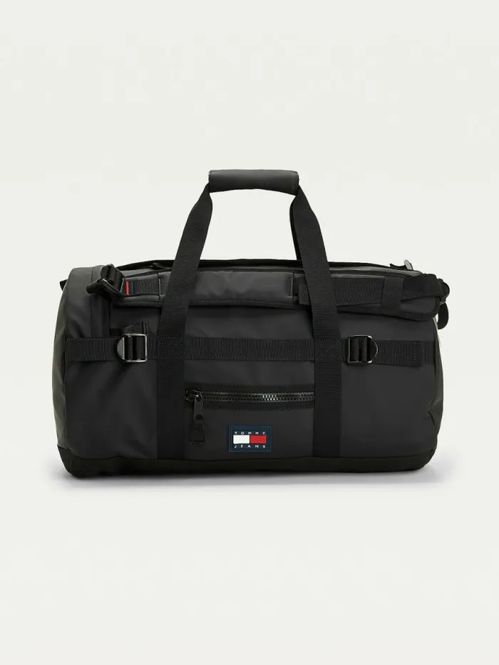 Tommy Hilfiger Urban Tommy Badge TwoWay Duffle Bag Black Mens Bags Cheap On Sale Tommy Hilfiger Urban Tommy Badge TwoWay Duffle Bag Black Mens Bags Cheap On Sale