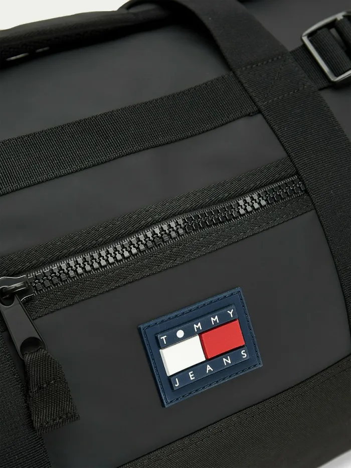 Tommy Hilfiger Urban Tommy Badge TwoWay Duffle Bag Black Mens Bags Cheap On Sale