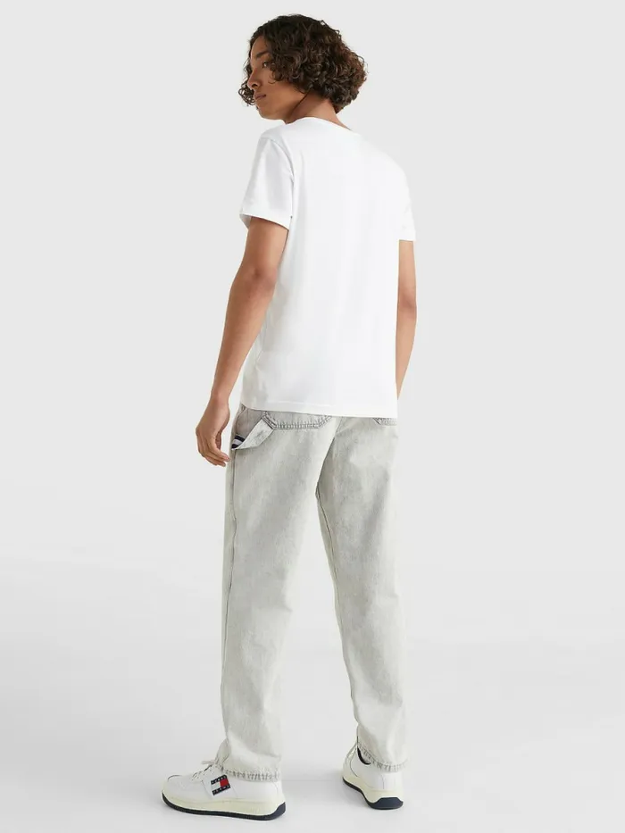 Tommy Hilfiger VNeck TShirt Classic White Mens TShirts On Sale