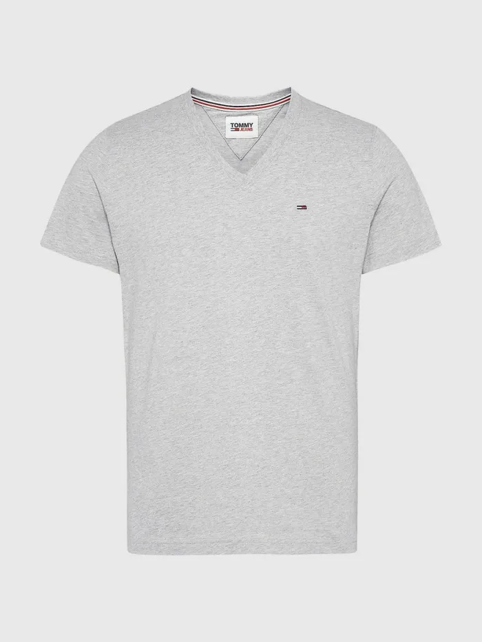 Tommy Hilfiger VNeck TShirt Lt Grey Htr Mens TShirts Near Me