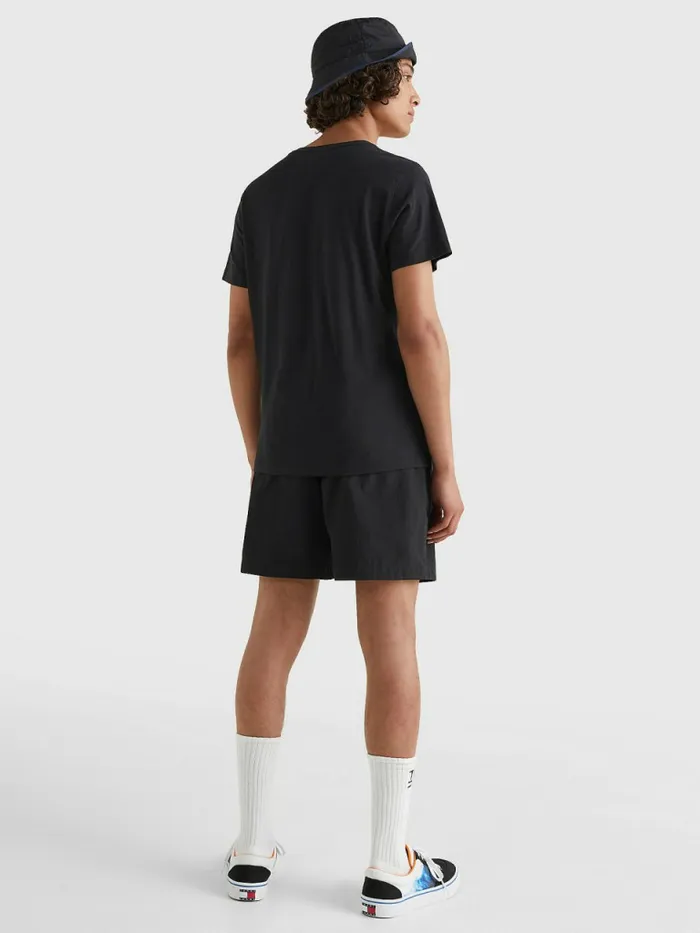 Tommy Hilfiger VNeck TShirt Tommy Black Mens Essentials