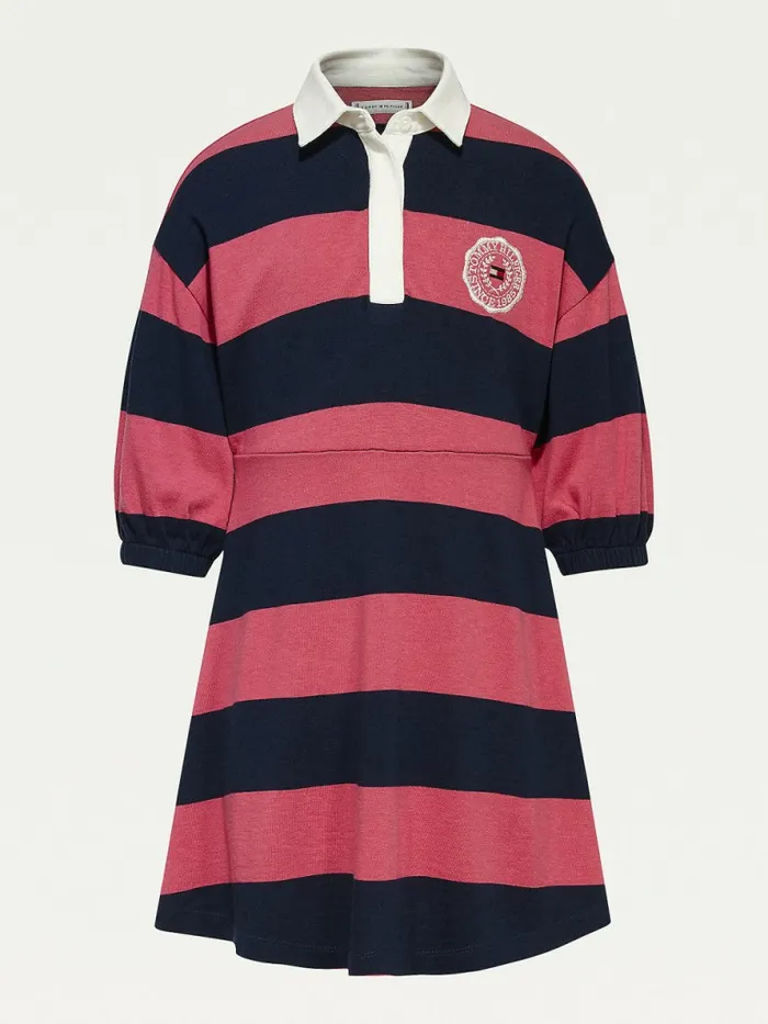 Tommy Hilfiger Varsity Rugby Polo Dress Twilight Navy Watermelon Stripe Girls Dresses Gift Ideas Tommy Hilfiger Varsity Rugby Polo Dress Twilight Navy Watermelon Stripe Girls Dresses Gift Ideas